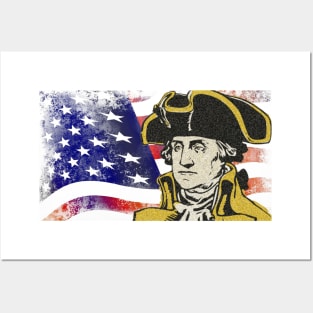 American Flag & President George Washington Posters and Art